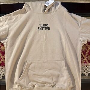 Gallery Dept Cream Sweater with Black Lettering